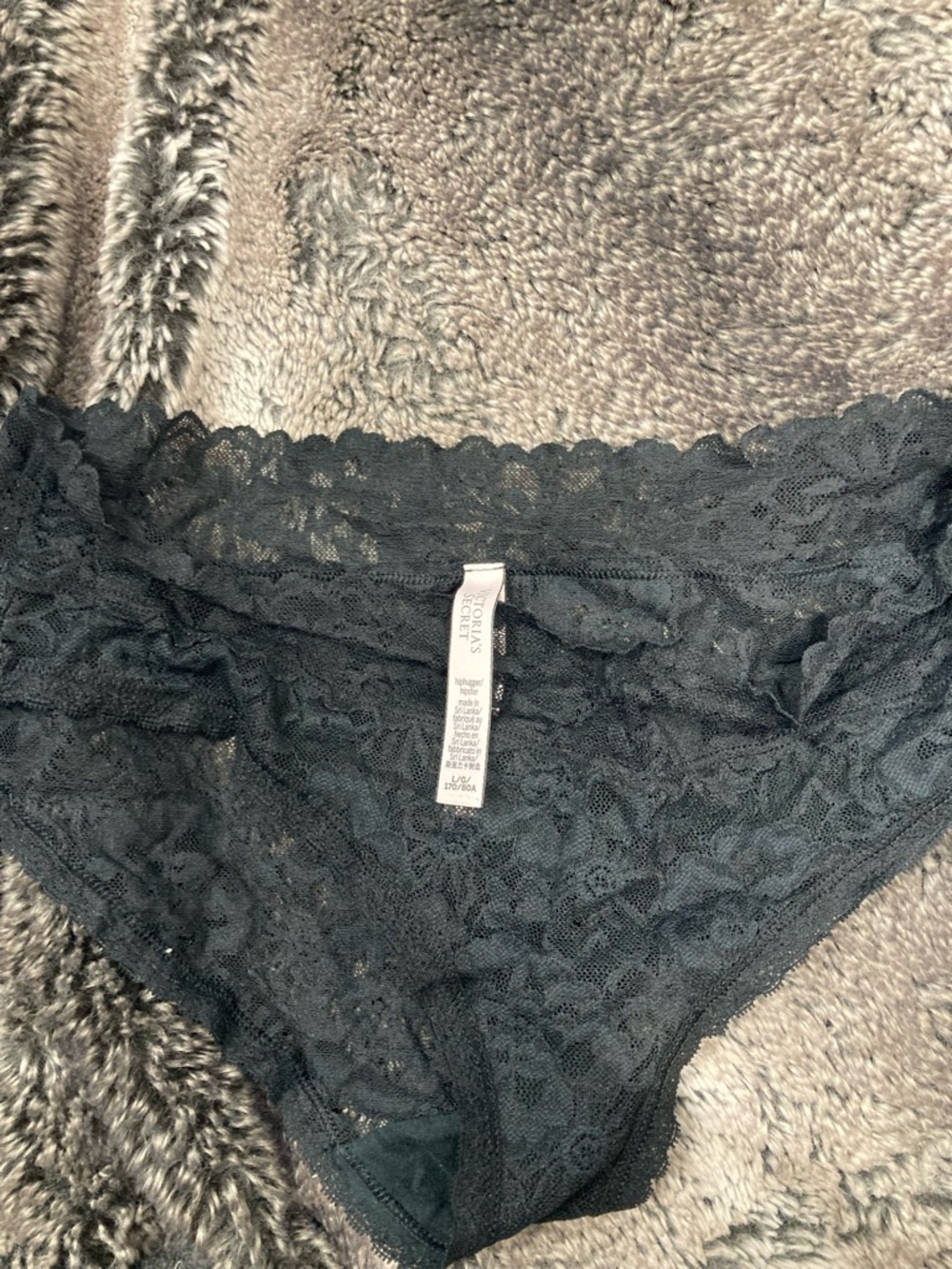 Victoria's Secret Black Lace Bikini Panty